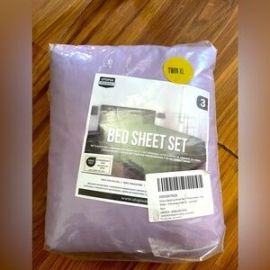 UTOPIA BRUSHED MICROFIBER TWIN XL LAVENDER BED SHEET SET | NEW IN PACKAGING!